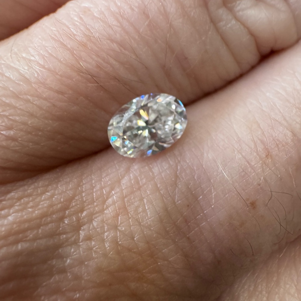 1.0 Carat Oval Moissanite Loose Stone
